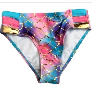 Betsey Johnson Size 10 Girls XL Sequins Pink blue Mermaid Shell BOTTOMS ONLY